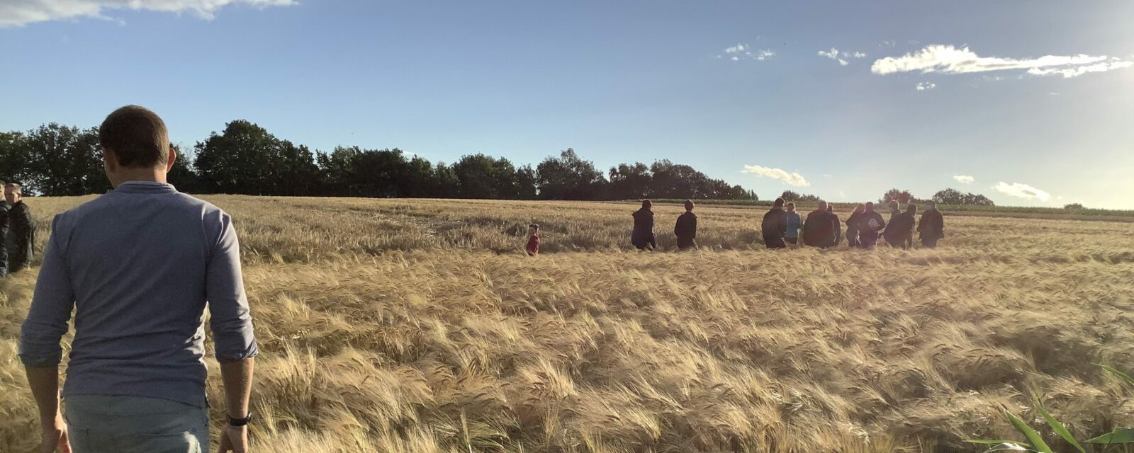 Samen bouwen aan een landschapspark in de Merode FAB Farmers mensen in veld