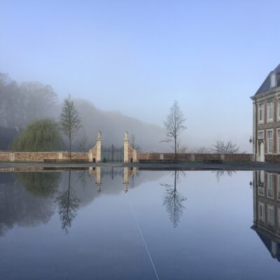 Spiegelvijver Averbode dauw